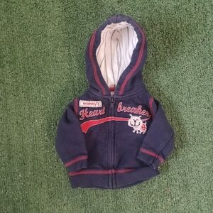 Carter's Newborn Mommy's Heart Breaker Zip Up Hoodie